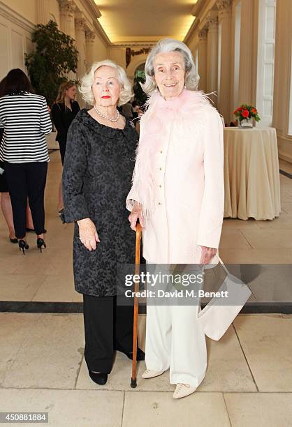 Peggy Cummins and Princess George Galitzine attend the drinks reception hosted by Dockers, the San Francisco based apparel brand, at Kensington...