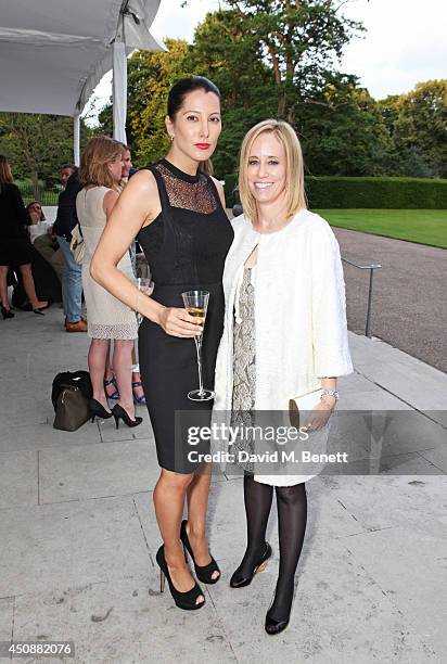 Princess Tamara Czartoryski and Kim Samuel Johnson attends the drinks reception hosted by Dockers, the San Francisco based apparel brand, at...