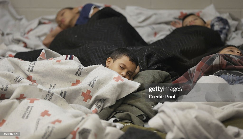 Familes and Children Held In U.S. Customs and Border Protection Processing Facility