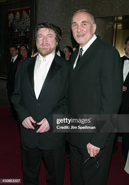 Alan Bates & Frank Langella during 56th Annual Tony Awards - Arrivals at Radio City Music Hall in New York City, New York, United States.