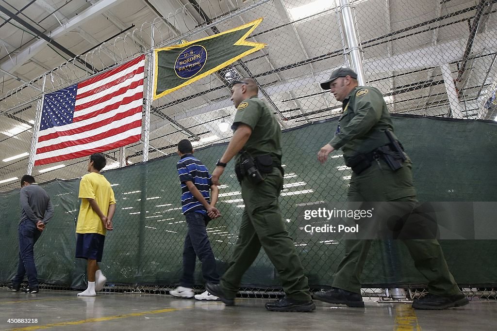Familes and Children Held In U.S. Customs and Border Protection Processing Facility