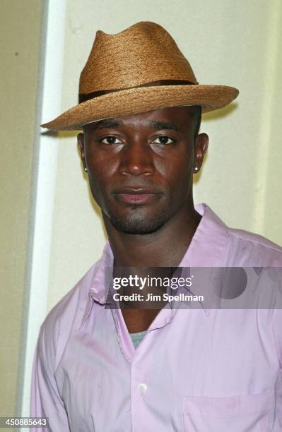 Taye Diggs during New York Special Party for The Bourne Identity to Benefit the Legal Action Fund at Burberry in New York City, New York, United...