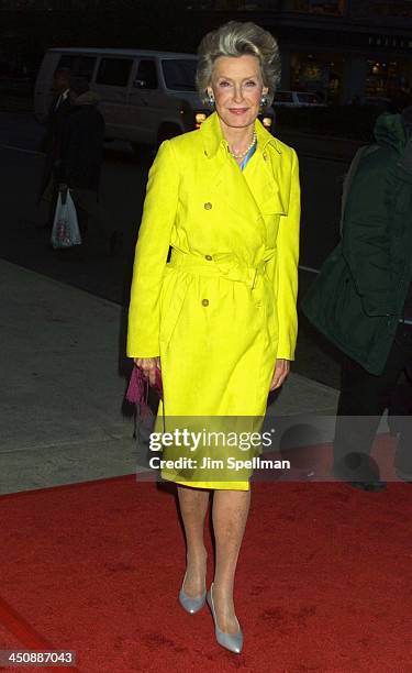 Dina Merrill during The Sweetest Thing - Premiere at Loews Lincoln Square in New York City, New York, United States.