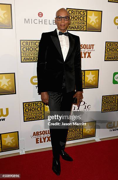 Personality RuPaul attends the 4th Annual Critics' Choice Television Awards at The Beverly Hilton Hotel on June 19, 2014 in Beverly Hills, California.