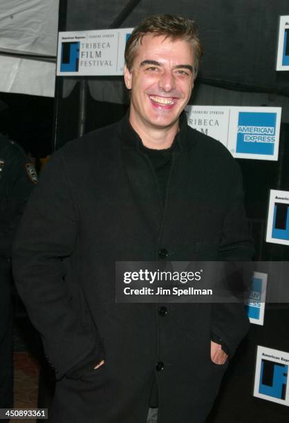 Chris Noth of Double Whammy during 2002 Tribeca Film Festival - Double Whammy & Roger Dodger Screening Exits at United Artists Battery Park City in...