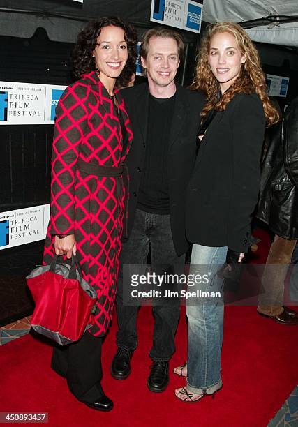 Jennifer Beals, Steve Buscemi & Elizabeth Berkley during 2002 Tribeca Film Festival - Double Whammy & Roger Dodger Screening Exits at United Artists...