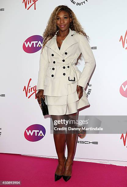 Serena Williams attends the WTA Pre-Wimbledon party at Kensington Roof Gardens on June 19, 2014 in London, England.