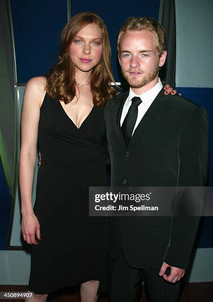 Laura Prepon & Chris Masterson during Fox Television 2002-2003 Upfront Party at Pier 88 in New York City, New York, United States.