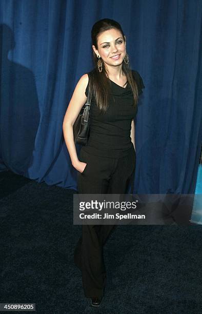 Mila Kunis during Fox Television 2002-2003 Upfront Party - Arrivals at Pier 88 in New York City, New York, United States.