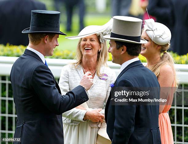 Prince Harry and Thomas van Straubenzee attends Day 3, Ladies Day, of Royal Ascot at Ascot Racecourse on June 19, 2014 in Ascot, England.