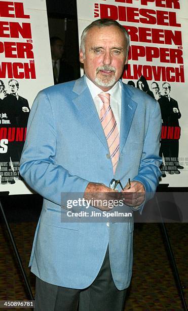 Dennis Hopper during Knockaround Guys Premiere - New York at AMC Empire 25 Theatre in New York City, New York, United States.