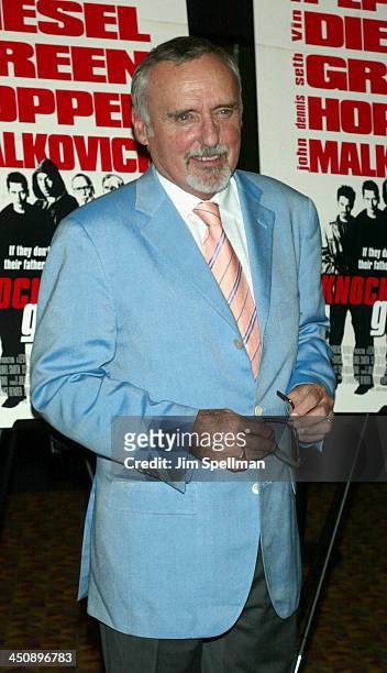 Dennis Hopper during Knockaround Guys Premiere - New York at AMC Empire 25 Theatre in New York City, New York, United States.