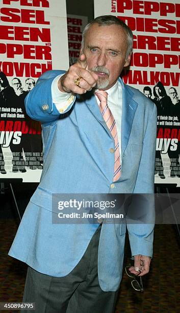 Dennis Hopper during Knockaround Guys Premiere - New York at AMC Empire 25 Theatre in New York City, New York, United States.