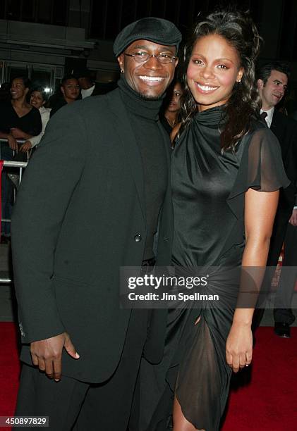 Taye Diggs and Sanaa Lathan during Brown Sugar - New York Premiere at The Ziegfeld Theater in New York City, New York, United States.