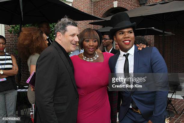 Isaac Mizrahi, Bevy Smith and Miss Lawrence attend the 2014 Vision Awards presented by the Stonewall Community Foundation at Museum of the City of...
