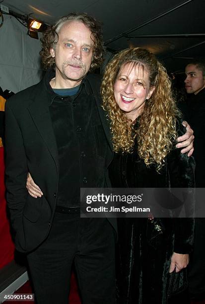 Brad Dourif & guest during The Lord of The Rings: The Two Towers Premiere - New York at Ziegfeld Theatre in New York City, New York, United States.