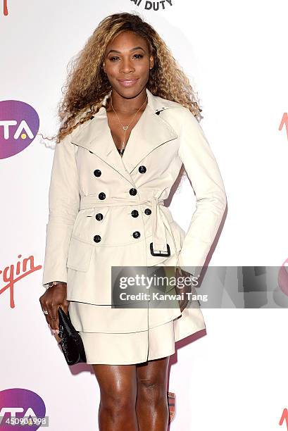 Serena Williams attends the WTA Pre-Wimbledon party at Kensington Roof Gardens on June 19, 2014 in London, England.