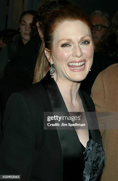 Julianne Moore during The Hours New York City Premiere - Arrivals at The Paris Theater in New York City, New York, United States.