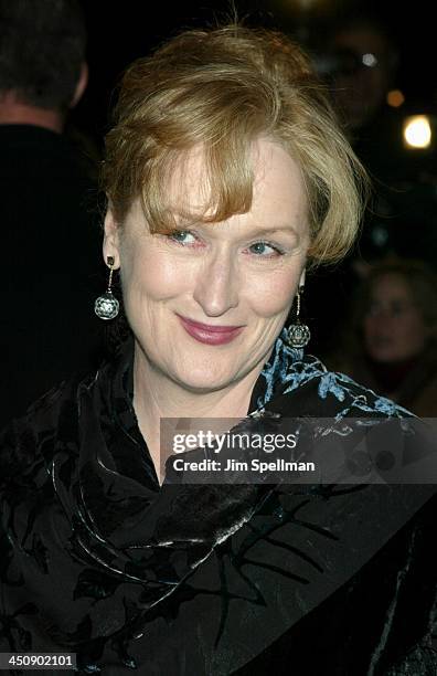 Meryl Streep during The Hours New York City Premiere - Arrivals at The Paris Theater in New York City, New York, United States.