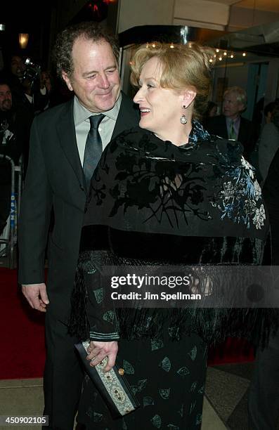 Meryl Streep & husband Don Gummer during The Hours New York City Premiere - Arrivals at The Paris Theater in New York City, New York, United States.