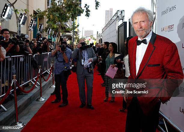 Director/producer Clint Eastwood attends the closing night film premiere of "Jersey Boys" during the 2014 Los Angeles Film Festival at Premiere House...