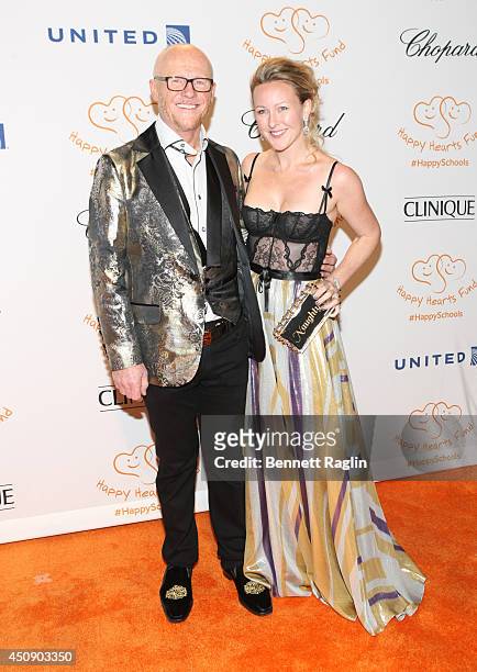 Honoree John Caudwell and wife Kate Caudwell attends the Happy Hearts Fund 10 year anniversary tribute of the Indian Ocean tsunami at Cipriani 42nd...