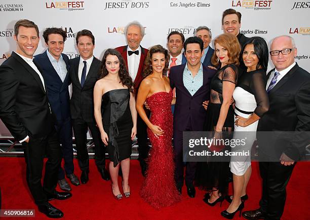 Actors Michael Lomenda, Vincent Piazza, Mike Doyle, Freya Tingley, producer/director Clint Eastwood, actors Renee Marino, John Lloyd Young, Lou...