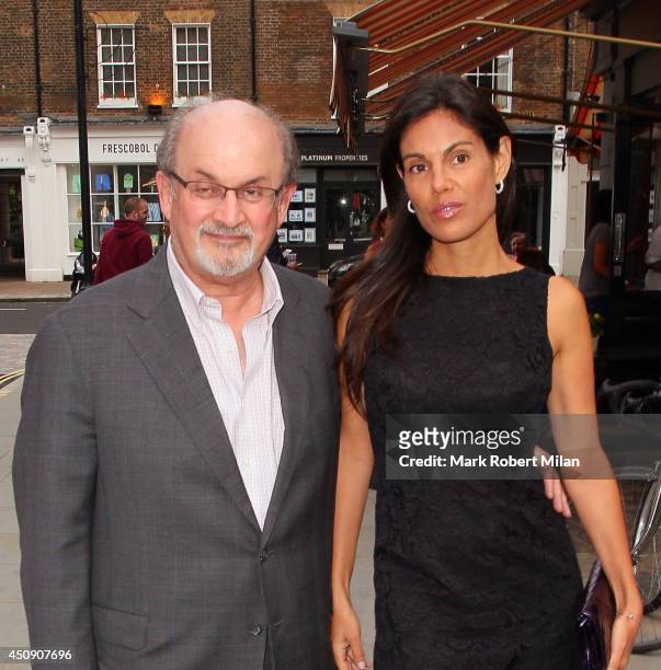 Salman Rushdie at the Chiltern Firehouse on June 19, 2014 in London, England.