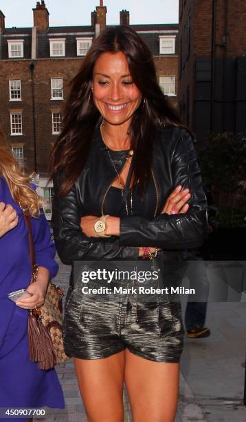 Melanie Sykes at the Chiltern Firehouse on June 19, 2014 in London, England.