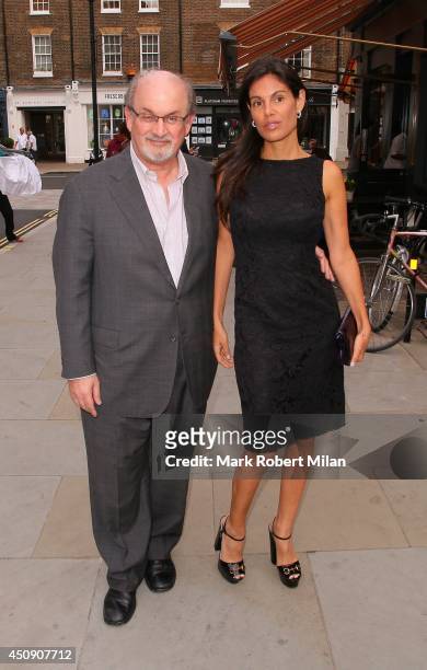Salman Rushdie at the Chiltern Firehouse on June 19, 2014 in London, England.