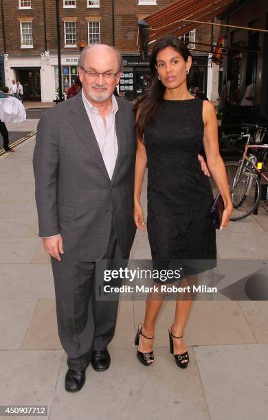 Salman Rushdie at the Chiltern Firehouse on June 19, 2014 in London, England.