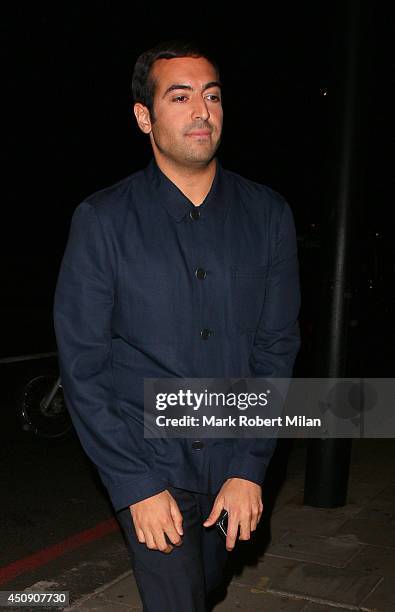 Mohammed Al Turki at China Tang restaurant on June 19, 2014 in London, England.