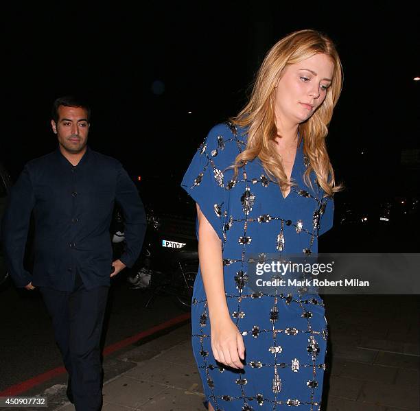 Mohammed Al Turki and Mischa Barton at China Tang restaurant on June 19, 2014 in London, England.