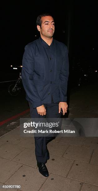 Mohammed Al Turki at China Tang restaurant on June 19, 2014 in London, England.