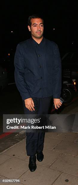 Mohammed Al Turki at China Tang restaurant on June 19, 2014 in London, England.