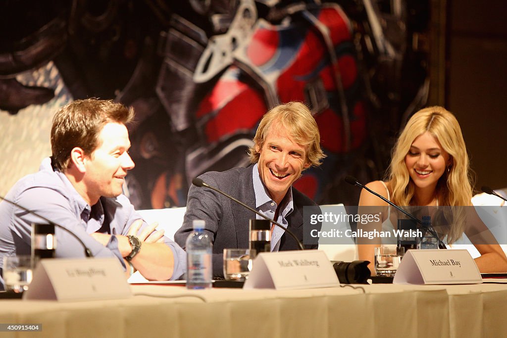 Press Conference And Photo Call For "Transformers: Age Of Extinction"