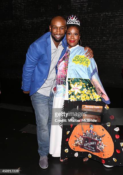Donald Webber Jr. And Tracee Beazer during the Opening Night Actors' Equity Gypsy Robe Ceremony honoring Tracee Beazer for 'Holler if Ya Hear Me' on...