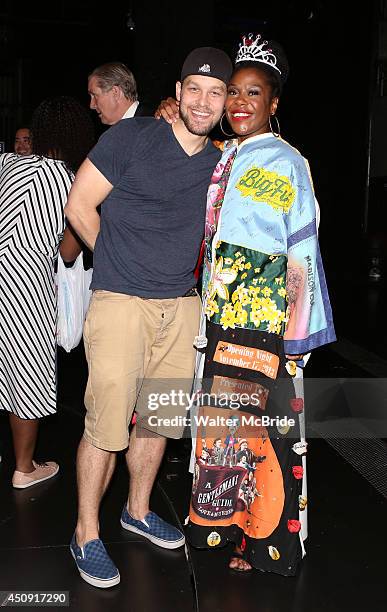 Ben Thompson and Tracee Beazer during the Opening Night Actors' Equity Gypsy Robe Ceremony honoring Tracee Beazer for 'Holler if Ya Hear Me' on June...