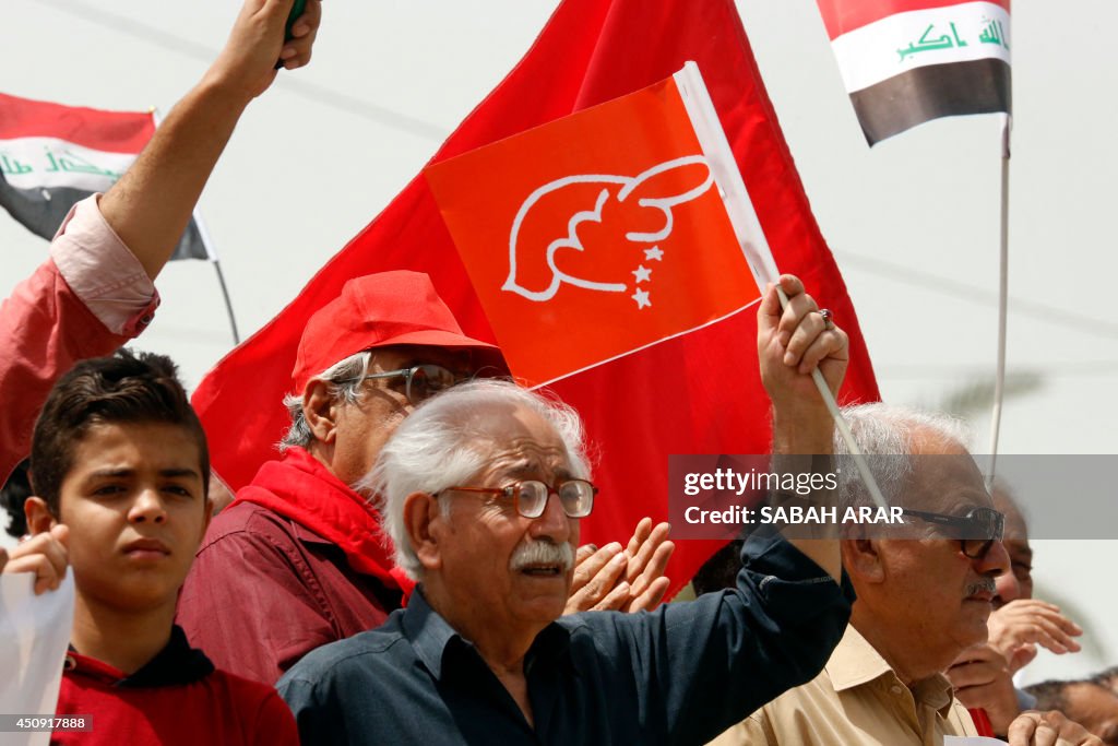 IRAQ-UNREST-PROTEST-COMMUNISTS