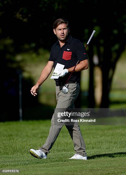 Robert Rock of England on the par five 5th hole during the second round of the Irish Open at the Fota Island Resort on June 20, 2014 in Cork, Ireland.