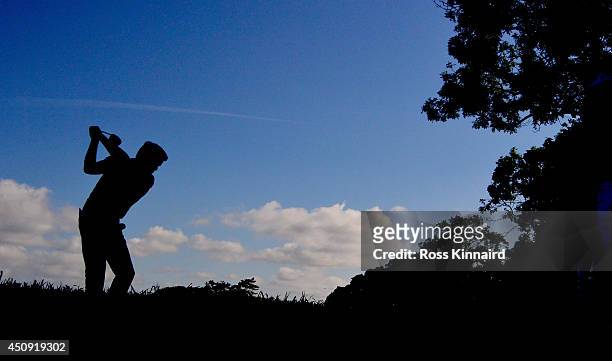 Robert Rock of England on the 6th tee during the second round of the Irish Open at the Fota Island Resort on June 20, 2014 in Cork, Ireland.