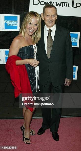 Heather Harlan and Tony Randall during 2003 Tribeca Film Festival - Down With Love World Premiere at Tribeca Performing Arts Center, 199 Chambers...
