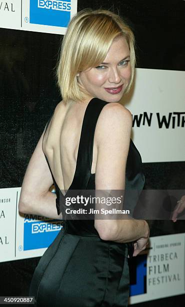 Renee Zellweger during 2003 Tribeca Film Festival - Down With Love World Premiere at Tribeca Performing Arts Center, 199 Chambers Street in New York...