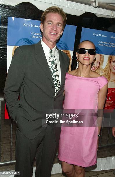 Matthew Modine and wife Caridad Rivera during Le Divorce - New York Premiere - Outside Arrivals at The Paris Theater in New York City, New York,...