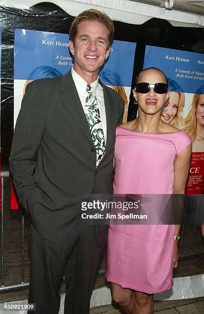 Matthew Modine and wife Caridad Rivera during Le Divorce - New York Premiere - Outside Arrivals at The Paris Theater in New York City, New York,...