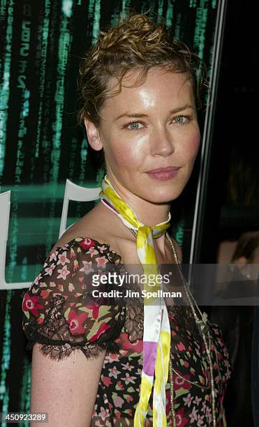 Connie Nielsen during Matrix Reloaded New York Premiere - Outside Arrivals at The Ziegfeld Theater in New York City, New York, United States.