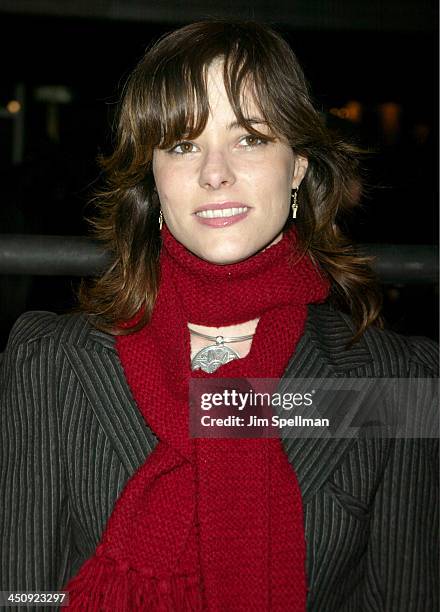 Parker Posey during Matrix Reloaded New York Premiere - Outside Arrivals at The Ziegfeld Theater in New York City, New York, United States.