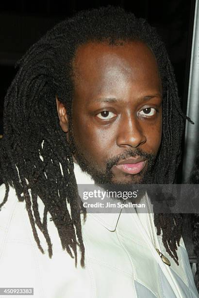 Wyclef Jean during Matrix Reloaded New York Premiere - Outside Arrivals at The Ziegfeld Theater in New York City, New York, United States.