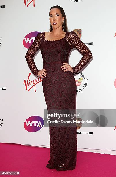 Jelena Jankovic attends the WTA Pre-Wimbledon party at Kensington Roof Gardens on June 19, 2014 in London, England.