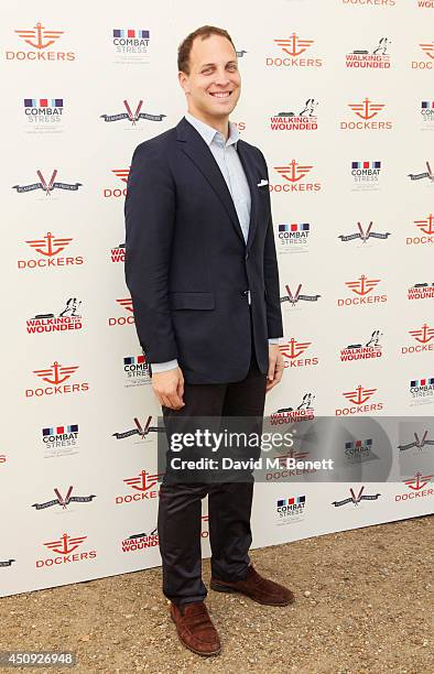 Lord Frederick Windsor attends the 'Dockers Flannels For Heroes' cricket match at Burton Court, Chelsea, on June 20, 2014 in London, United Kingdom.